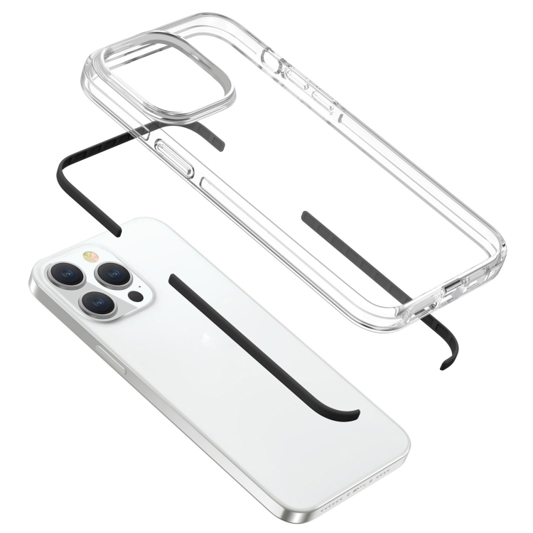  iPhone 15 Pro Skal Hybrid Dual-Color Svart