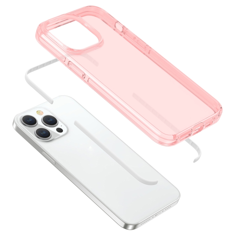  iPhone 15 Pro Skal Hybrid Dual-Color Rosa