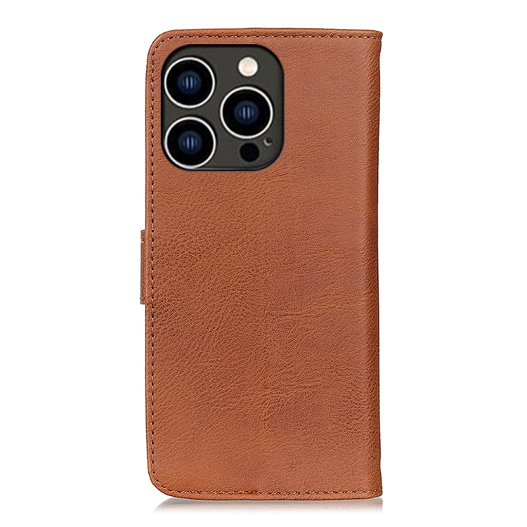 KHAZNEH KHAZNEH iPhone 15 Pro Fodral Läder Brun