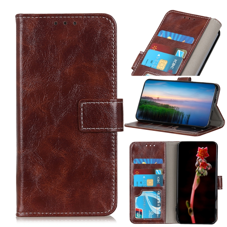  iPhone 15 Pro Fodral Retro Crazy Horse Brun