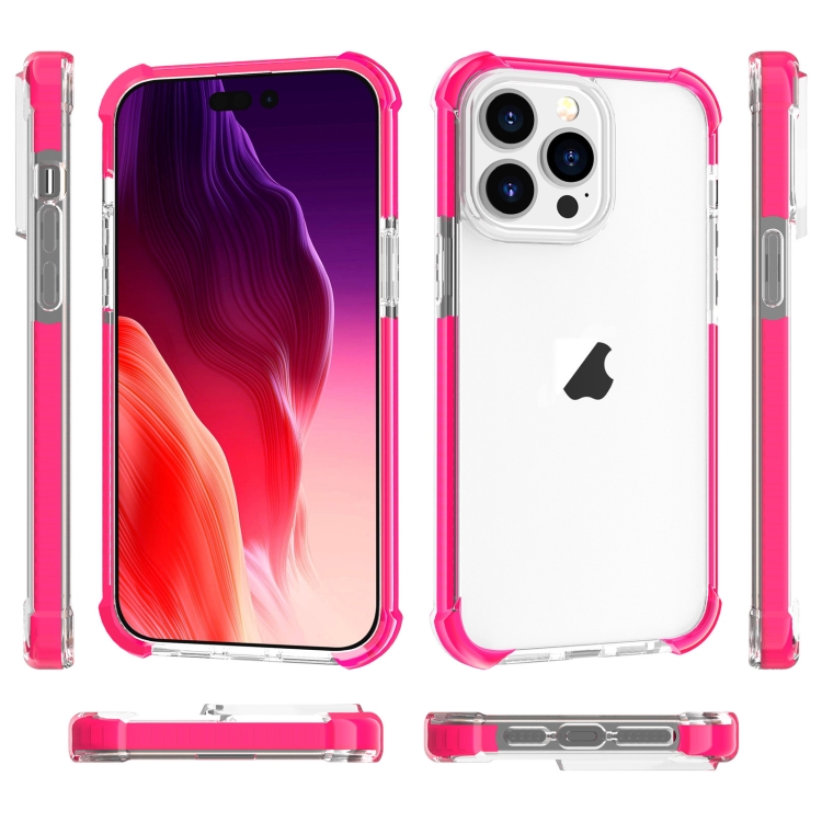  iPhone 15 Pro Skal Shockproof Akryl/TPU Rosa