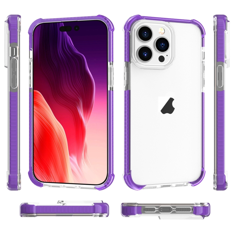  iPhone 15 Pro Skal Shockproof Akryl/TPU Lila