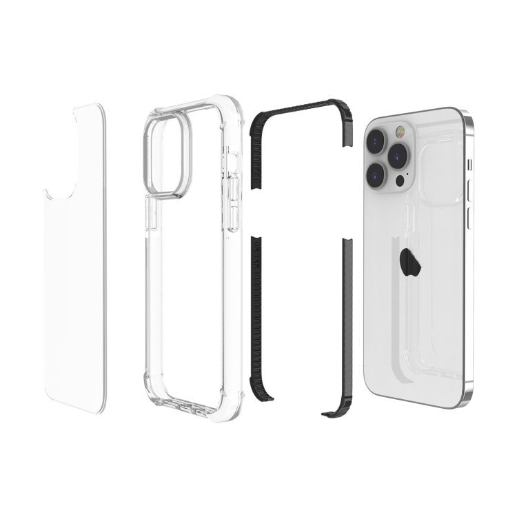  iPhone 15 Pro Skal Shockproof Akryl/TPU Svart