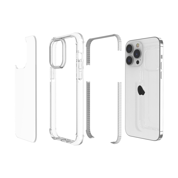  iPhone 15 Pro Skal Shockproof Akryl/TPU Transparent