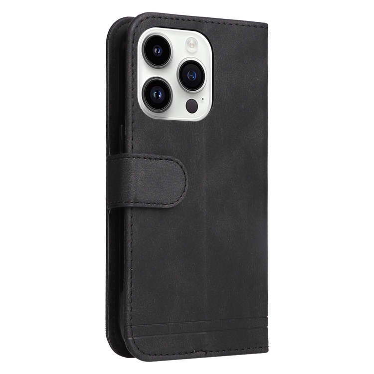  iPhone 15 Pro Fodral Skin Feel Läder Svart
