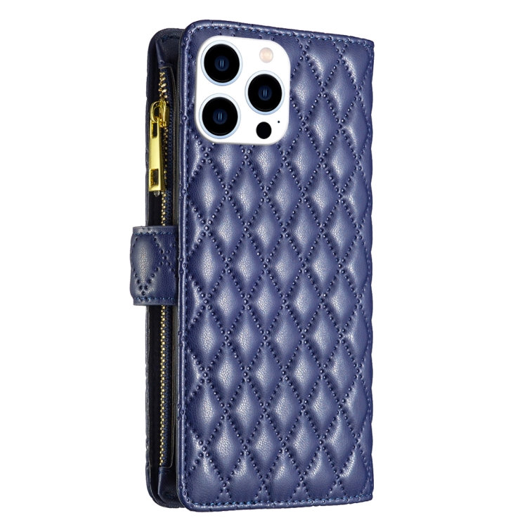 BINFEN BINFEN iPhone 15 Pro Fodral Diamond Multifunktionell Blå
