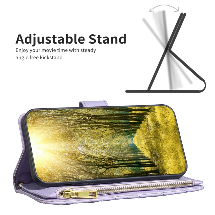 BINFEN BINFEN iPhone 15 Pro Fodral Diamond Multifunktionell Lila