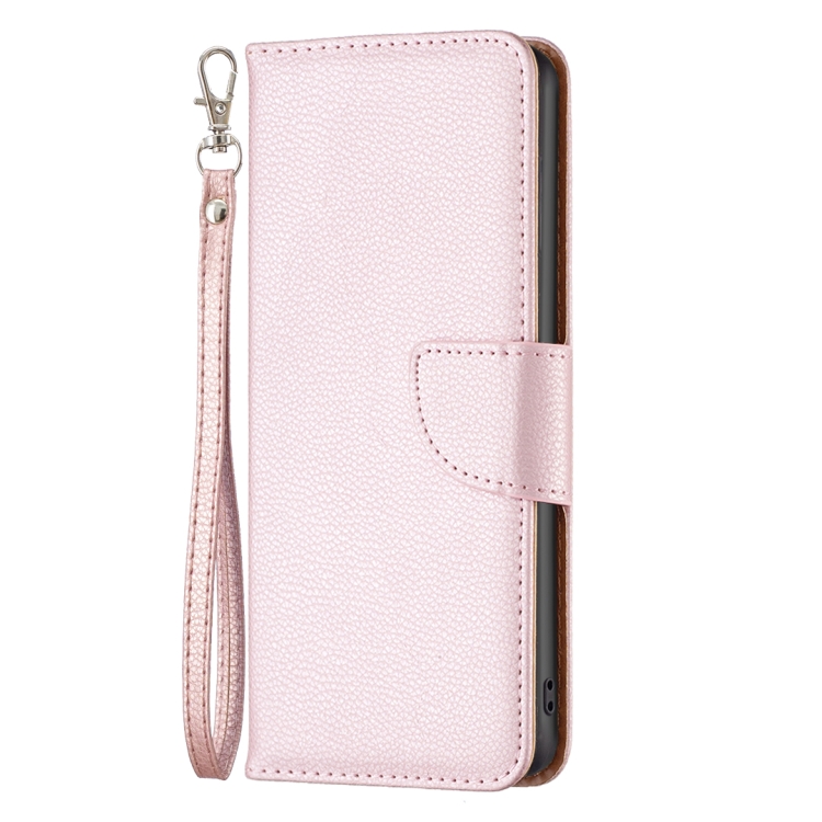  iPhone 15 Pro Fodral Shark Litchi Läder Roséguld