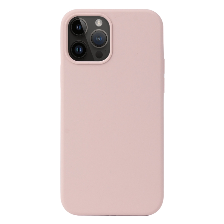  iPhone 15 Pro Skal Liquid Silikon Sand Pink