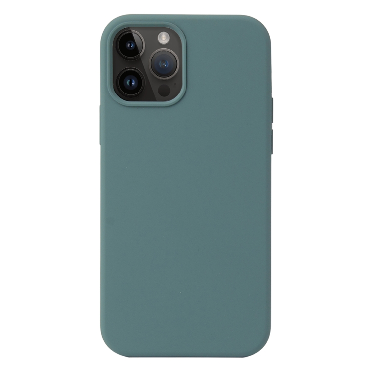  iPhone 15 Pro Skal Liquid Silikon Tallgrön