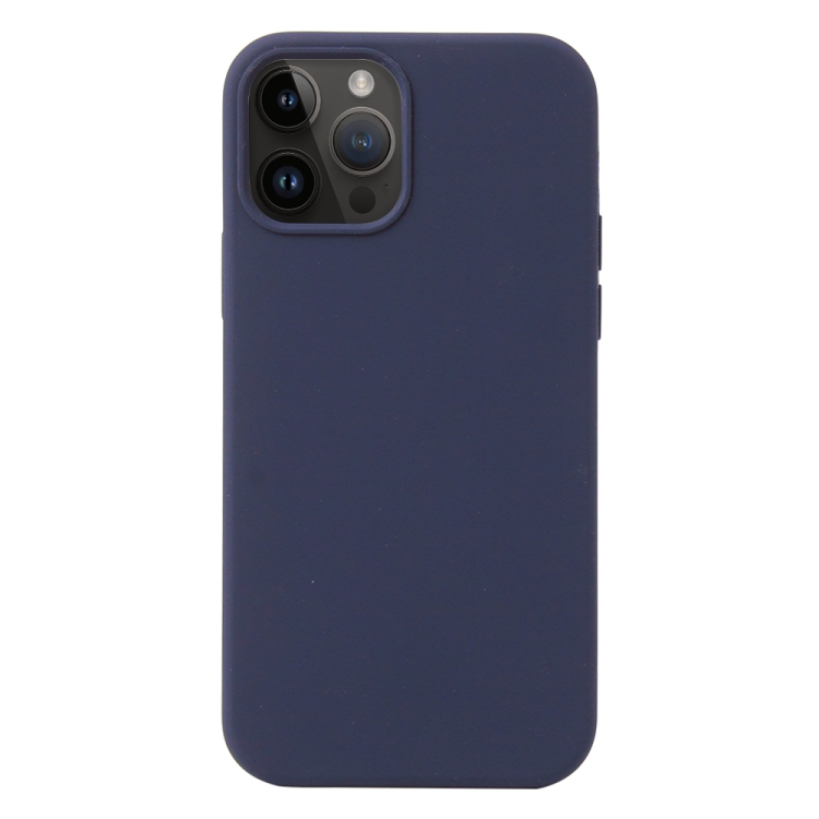  iPhone 15 Pro Skal Liquid Silikon Mörk Blå