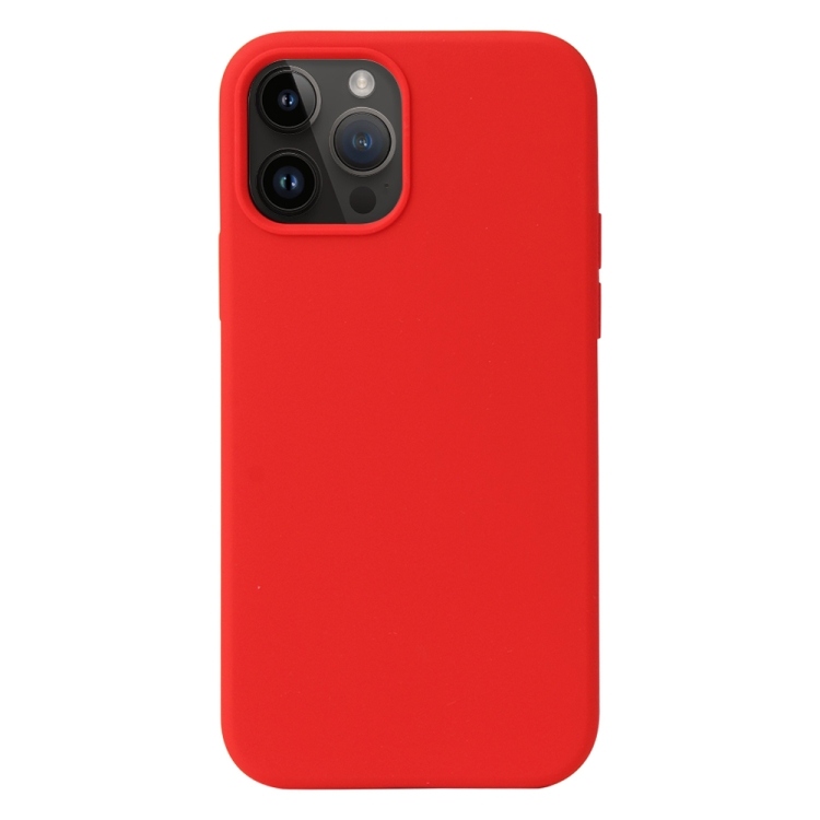  iPhone 15 Pro Skal Liquid Silikon Röd
