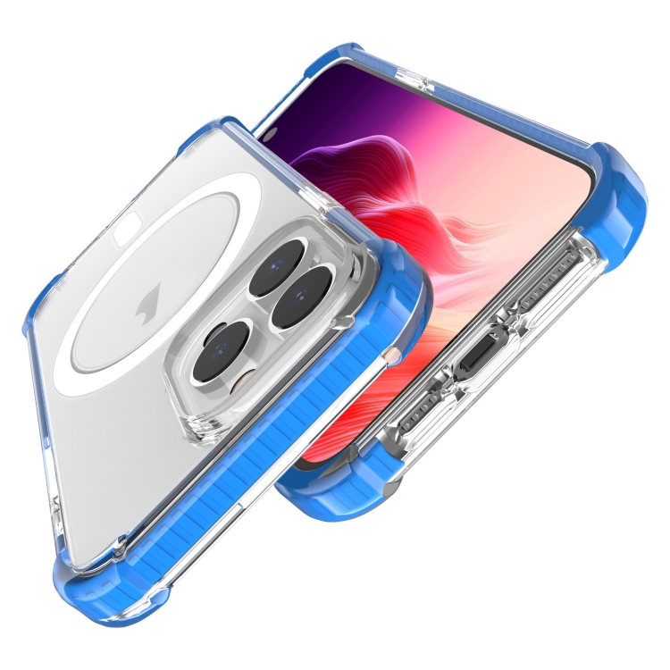 iPhone 15 Pro Skal Shockproof MagSafe Hybrid Blå