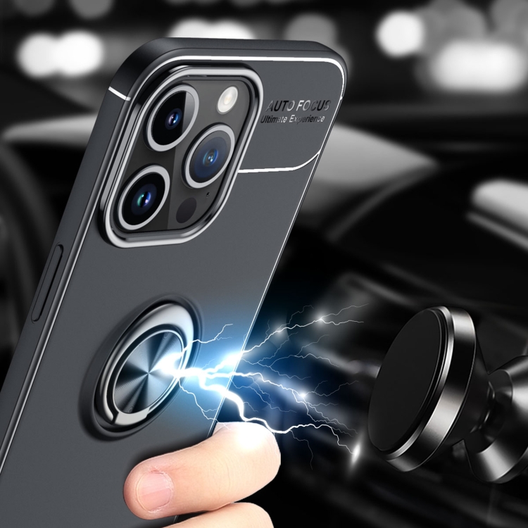  iPhone 15 Pro Skal Ring Svart/Roséguld