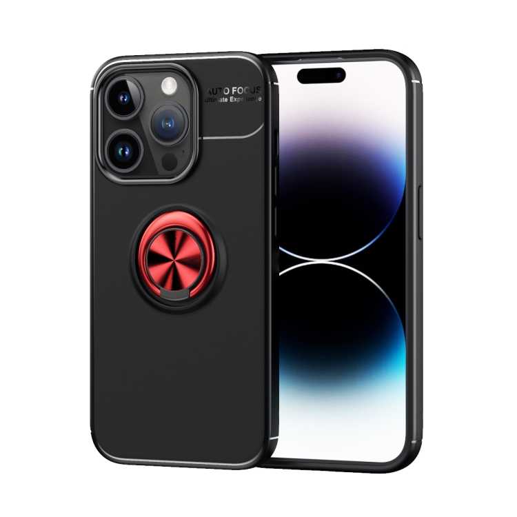  iPhone 15 Pro Skal Ring Svart/Röd