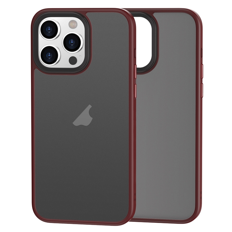  iPhone 15 Pro Skal Premium Hybrid Shield Vinröd