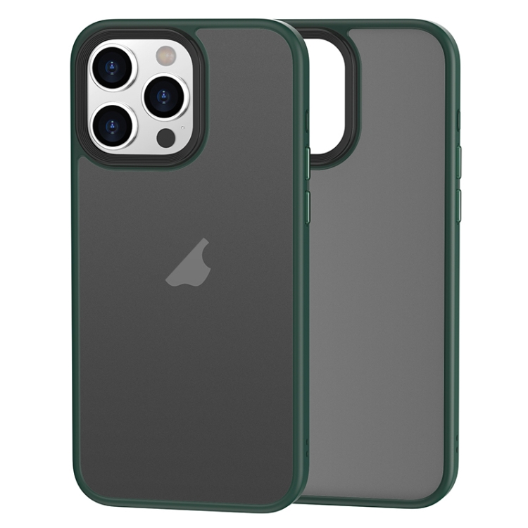 iPhone 15 Pro Skal Premium Hybrid Shield Grön