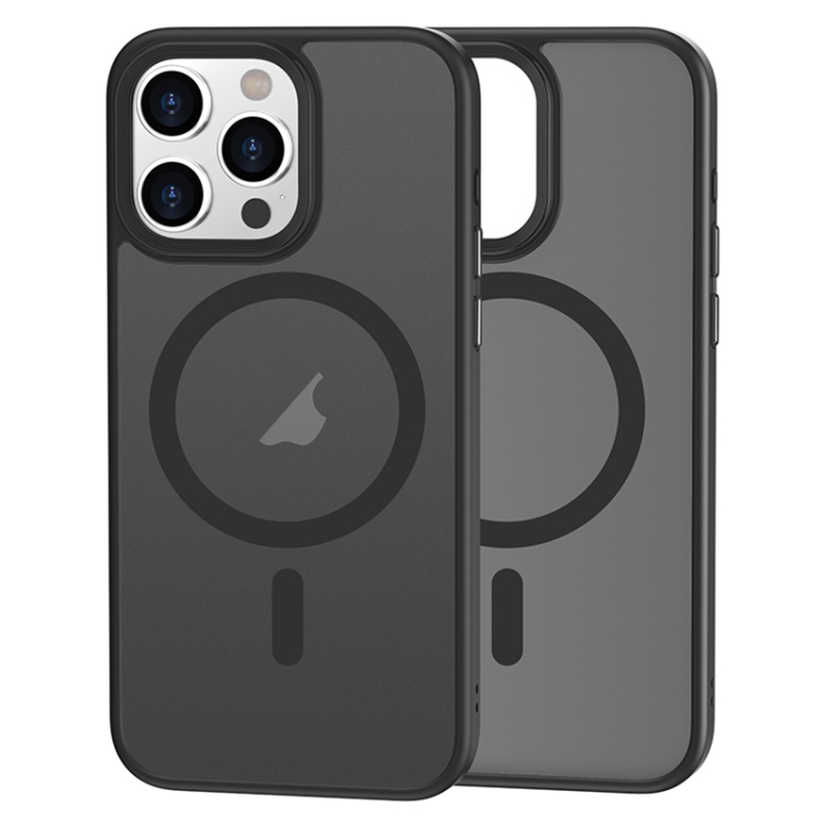  iPhone 15 Pro Skal MagSafe Hybrid Shield Svart