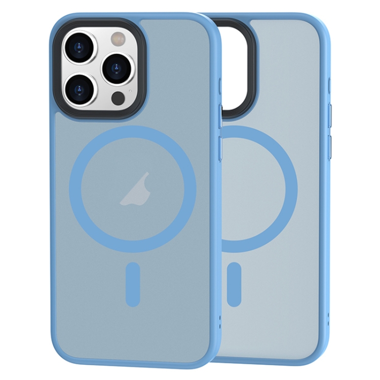  iPhone 15 Pro Skal MagSafe Hybrid Shield Blå