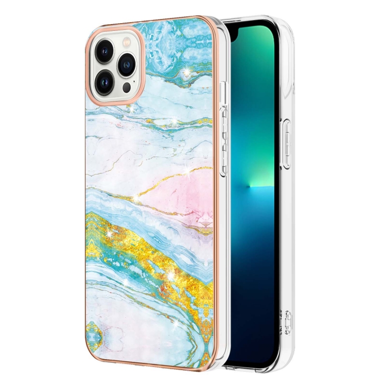  iPhone 15 Pro Skal Marmor TPU Grön