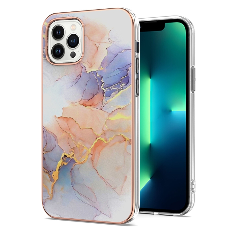  iPhone 15 Pro Skal Med Tryck Marmor Milky Way