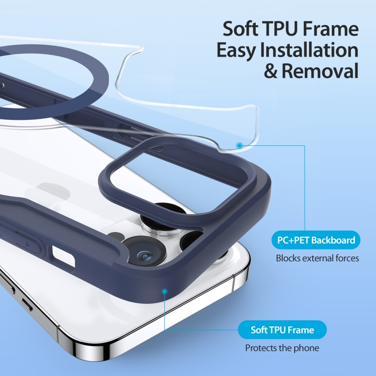 DUX DUCIS DUX DUCIS iPhone 15 Pro Fodral MagSafe Skin X Pro Blå
