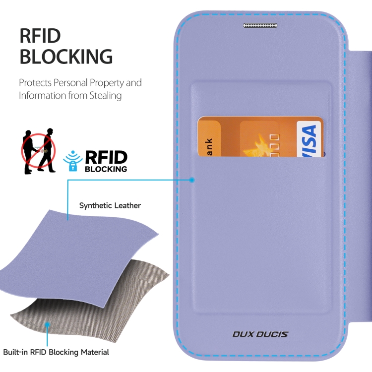 DUX DUCIS DUX DUCIS iPhone 15 Pro Fodral MagSafe Skin X Pro Lila