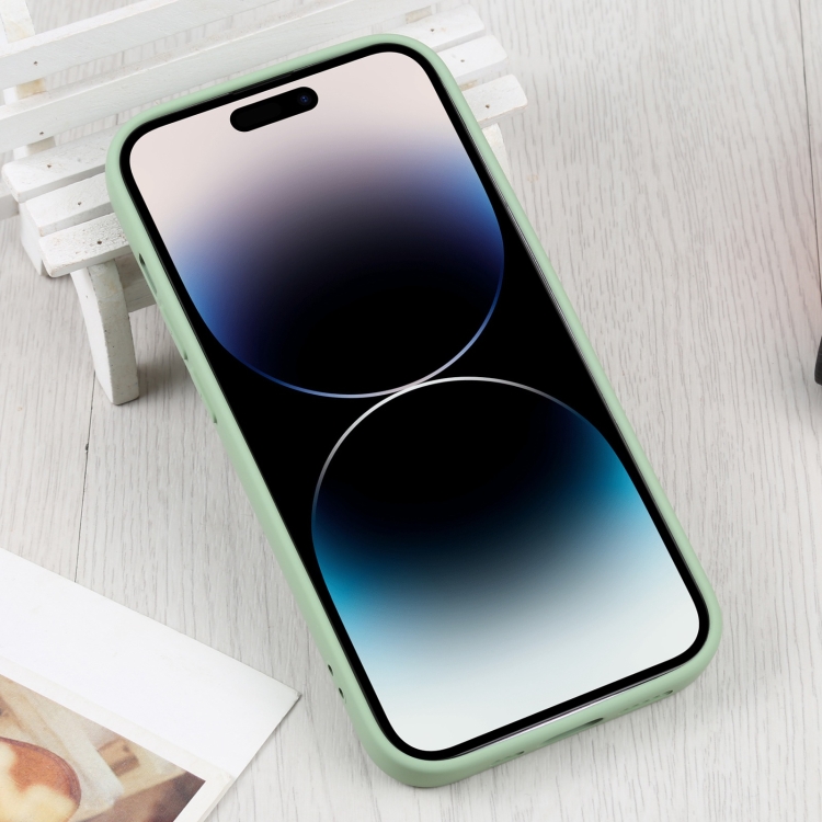  iPhone 15 Pro Skal MagSafe Liquid Silikon Grön