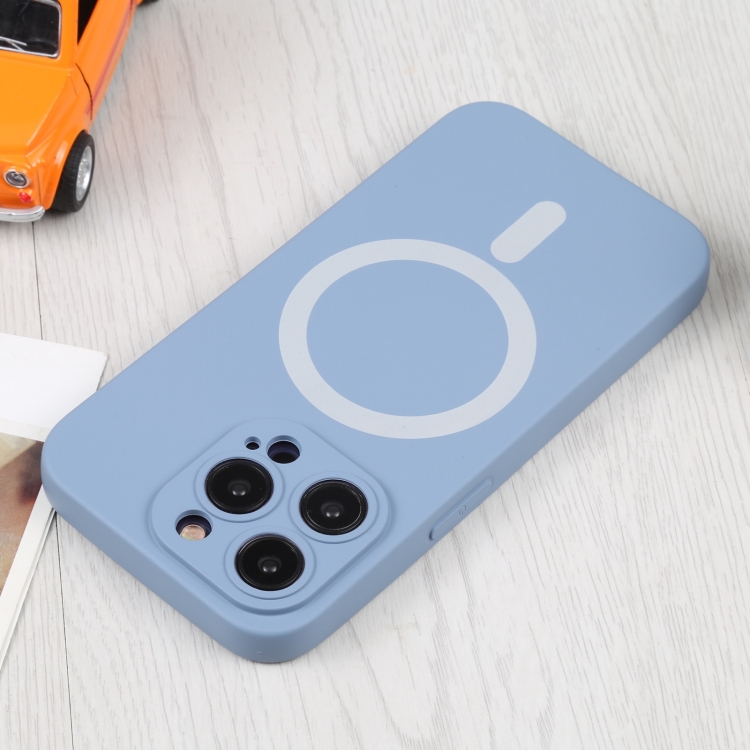 iPhone 15 Pro Skal MagSafe Liquid Silikon Lavendergrå