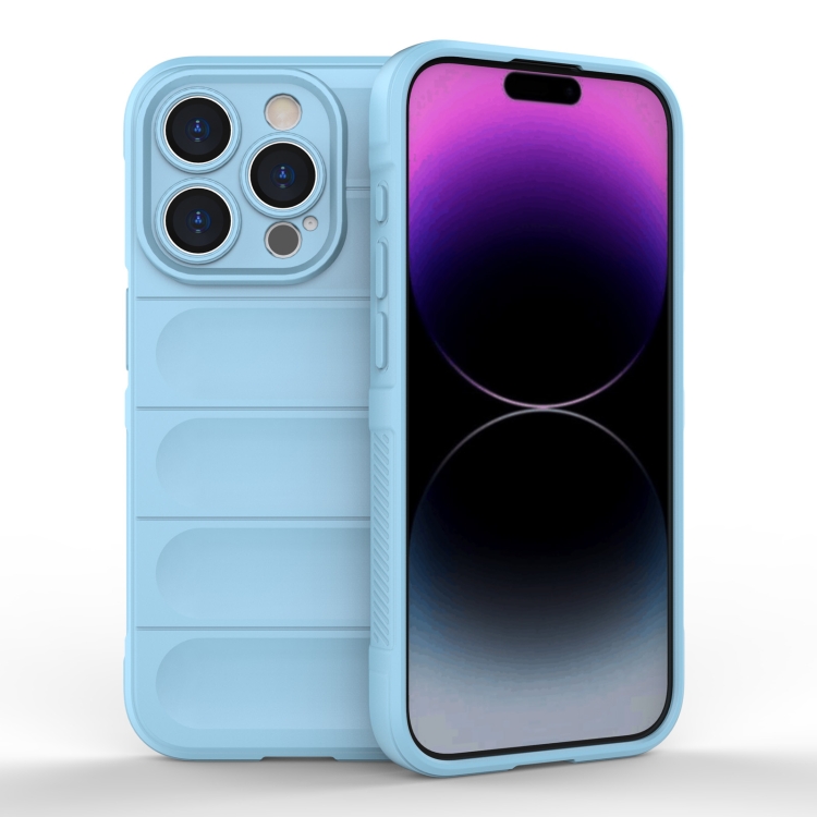  iPhone 15 Pro Skal Magic Shield Ljus Blå