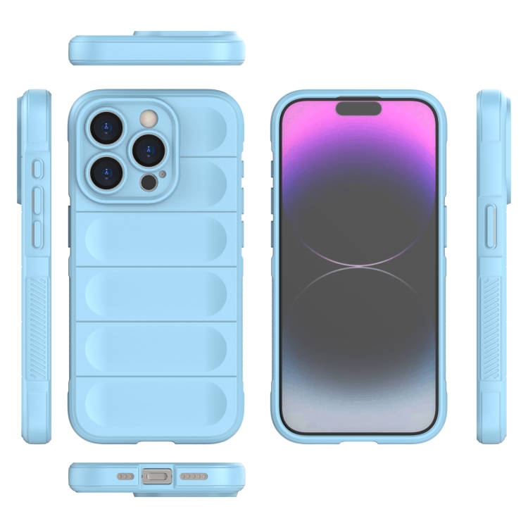  iPhone 15 Pro Skal Magic Shield Ljus Blå