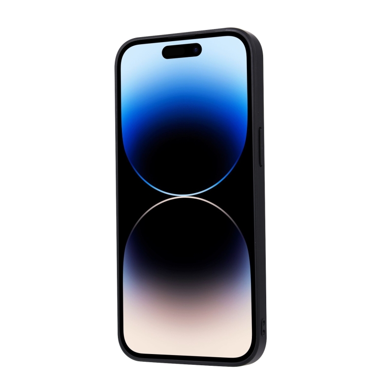  iPhone 15 Pro Skal Läder Med Plånboksfunktion Brun