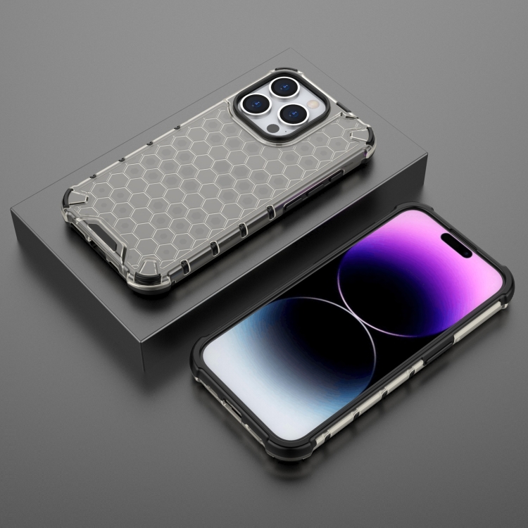  iPhone 15 Pro Skal Shockproof Honeycomb Svart