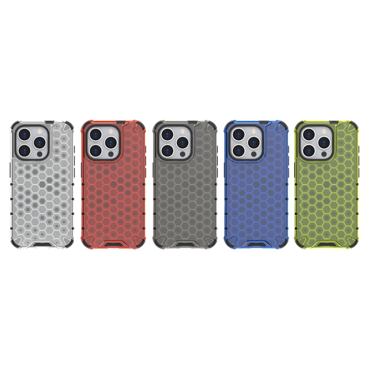  iPhone 15 Pro Skal Shockproof Honeycomb Röd