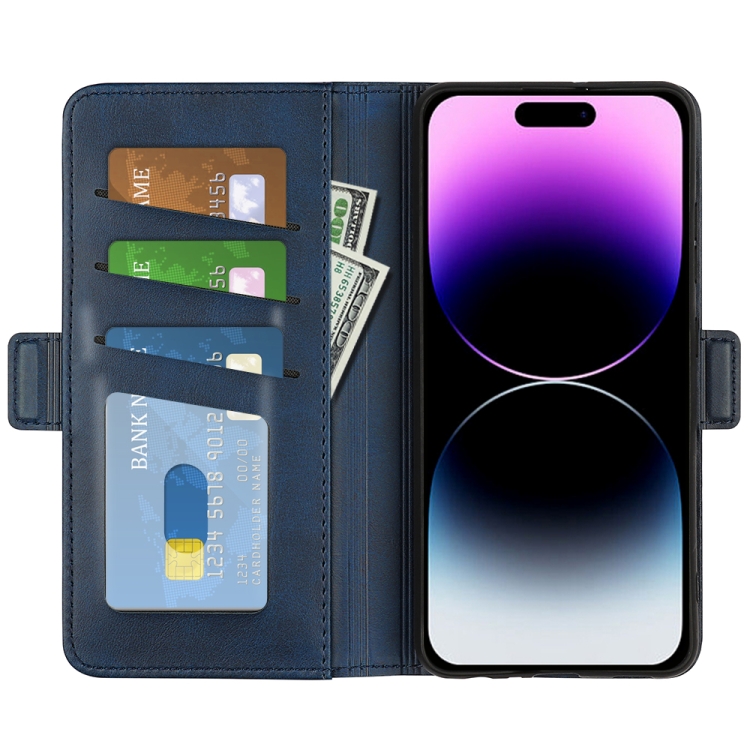  iPhone 15 Pro Fodral Med Magnetisk Stängning Blå