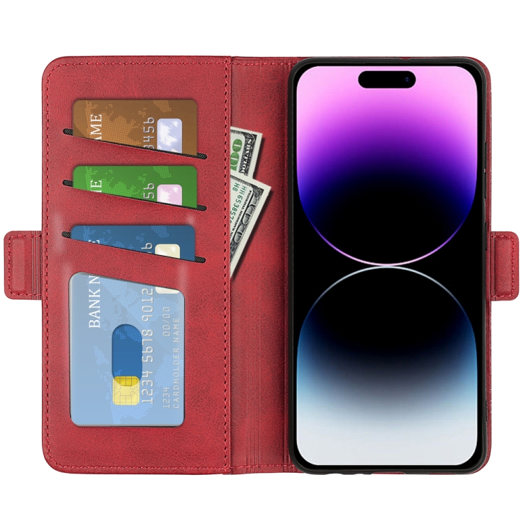  iPhone 15 Pro Fodral Med Magnetisk Stängning Röd