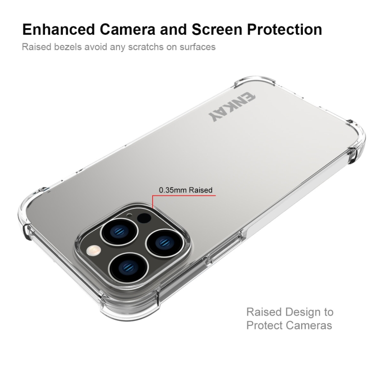 ENKAY ENKAY iPhone 15 Pro Skal Shockproof TPU Transparent