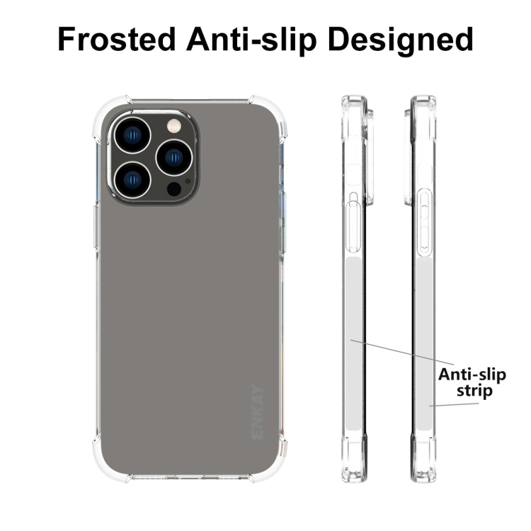 ENKAY ENKAY iPhone 15 Pro Skal Shockproof TPU Transparent