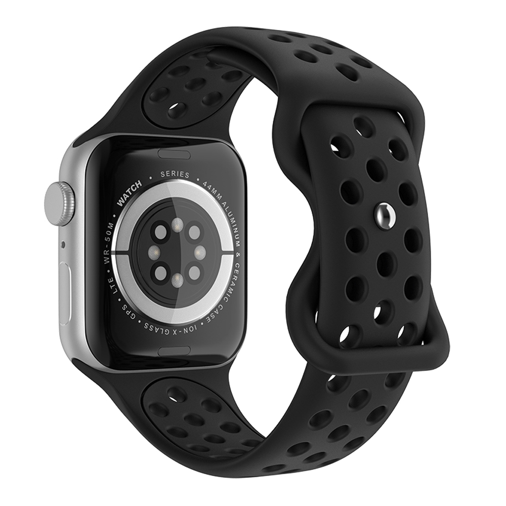 ColorPop Sportarmband Dual-Color Apple Watch 42/41/40/38 mm (M/L) Svart