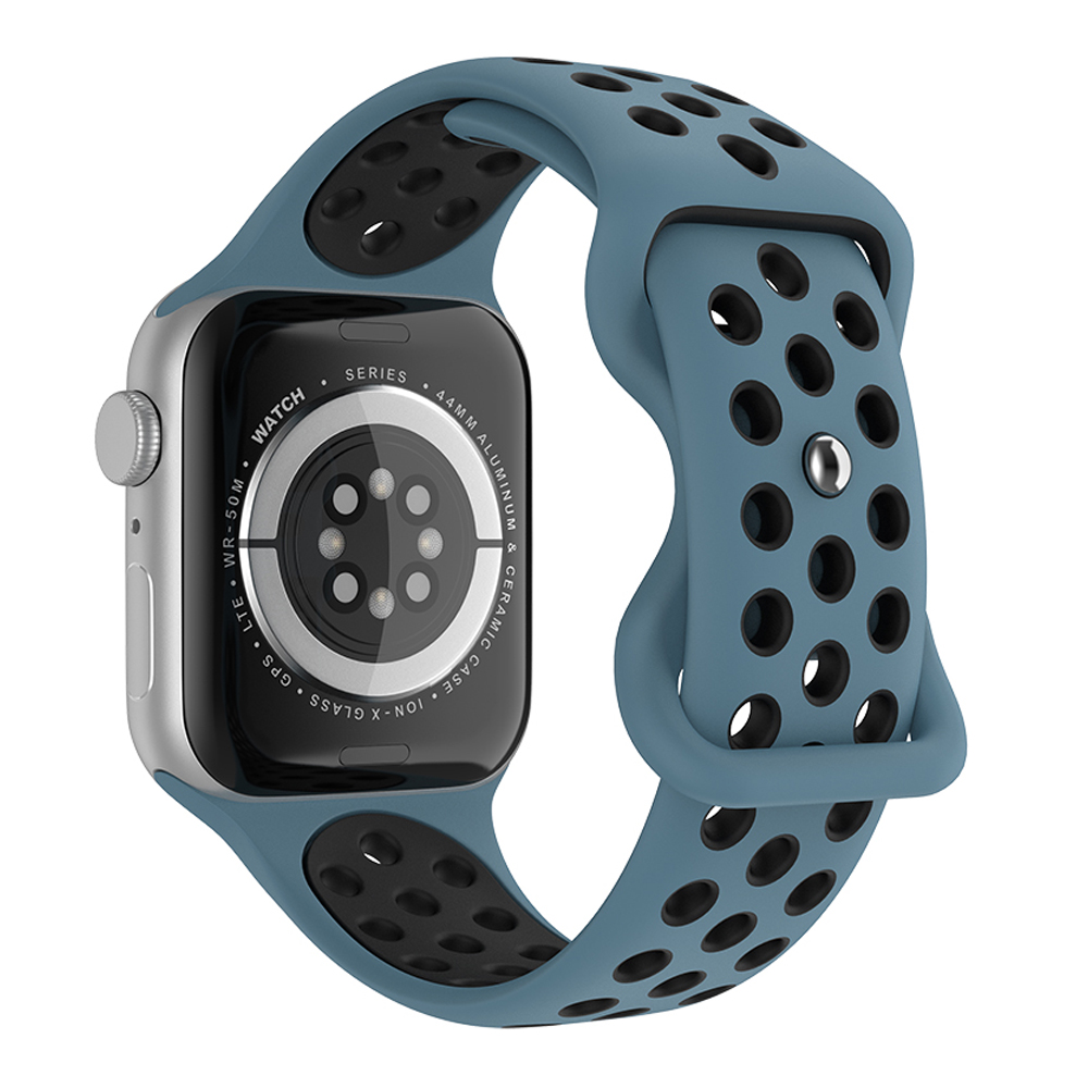 ColorPop Sportarmband Dual-Color Apple Watch 42/41/40/38 mm (M/L) Blå/Svart