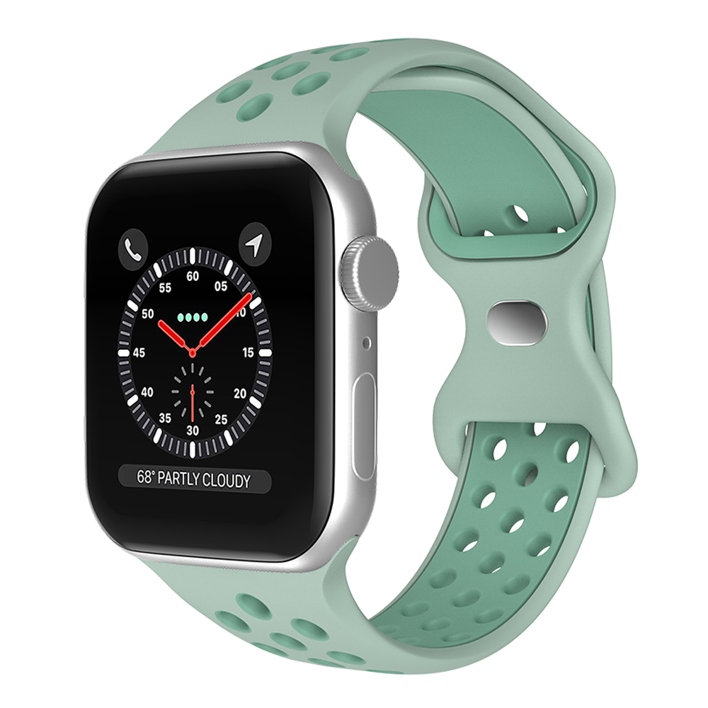ColorPop Sportarmband Dual-Color Apple Watch 42/41/40/38 mm (M/L) Grön