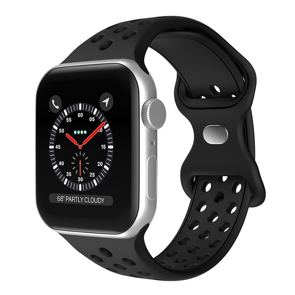 ColorPop Sportarmband Dual-Color Apple Watch 42/41/40/38 mm (S/M) Svart