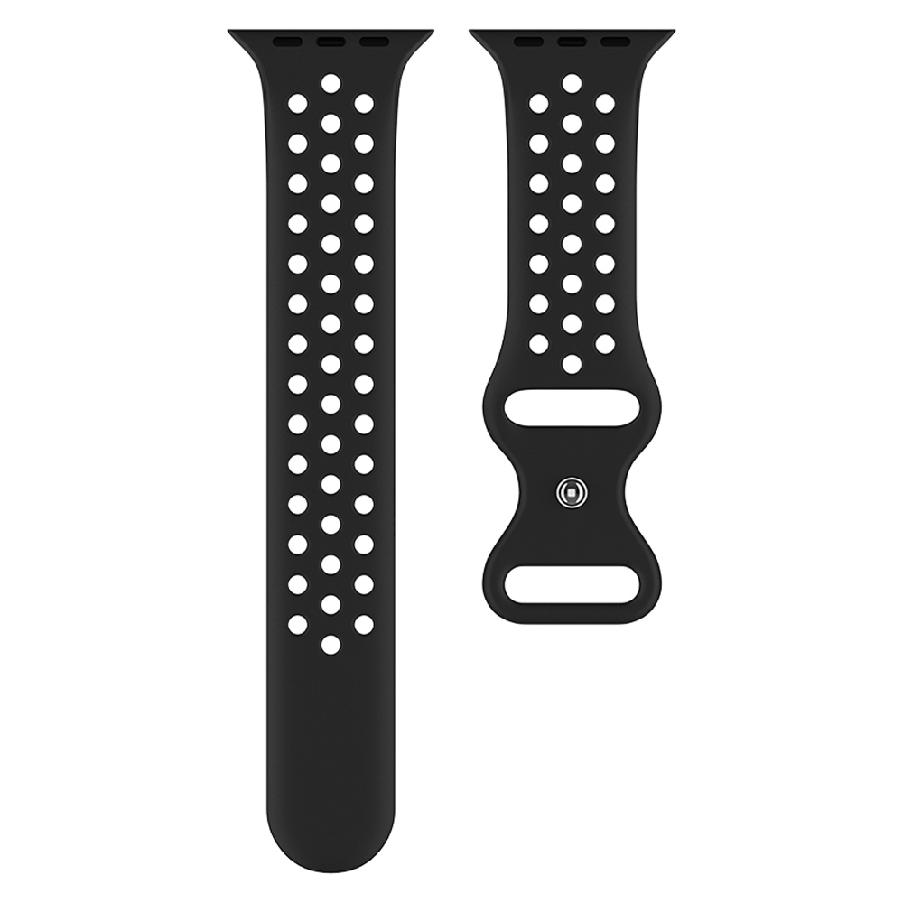ColorPop Sportarmband Dual-Color Apple Watch 42/41/40/38 mm (S/M) Svart