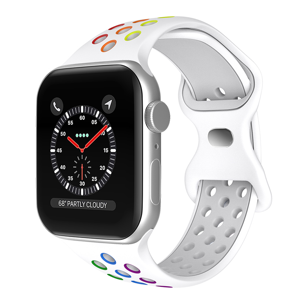 ColorPop Sportarmband Dual-Color Apple Watch 42/41/40/38 mm (S/M) Pride