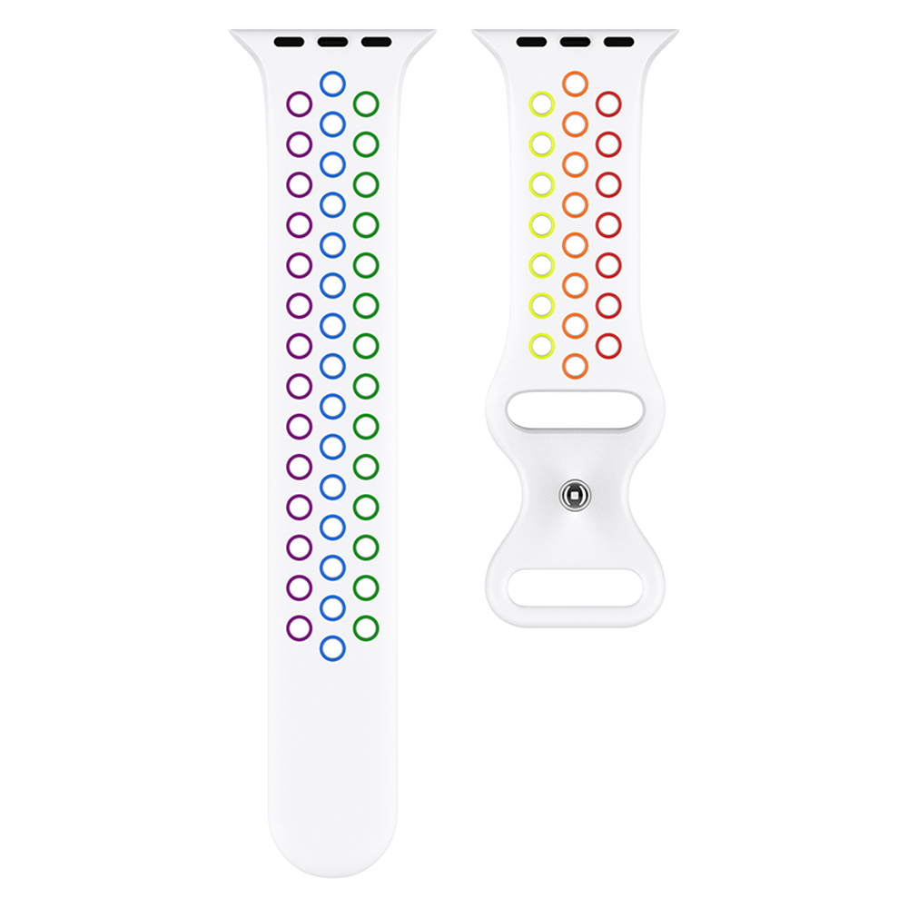 ColorPop Sportarmband Dual-Color Apple Watch 42/41/40/38 mm (S/M) Pride