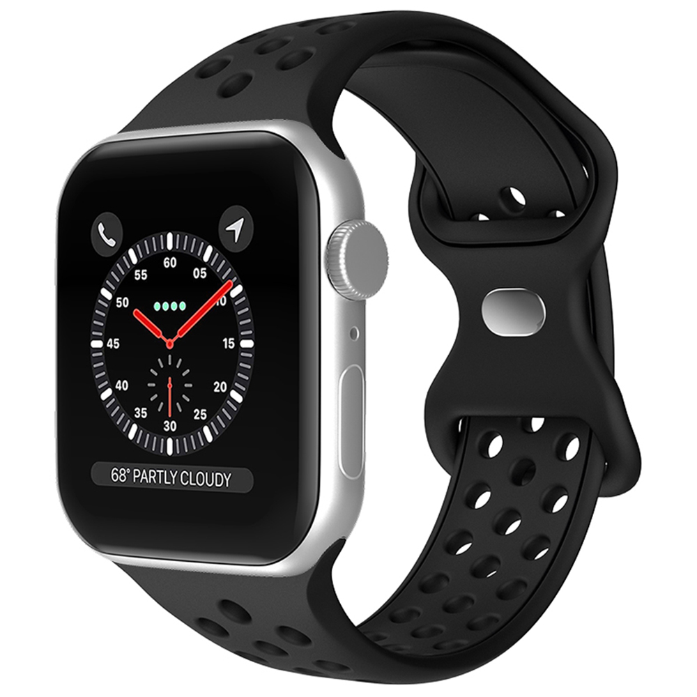 ColorPop Sportarmband Dual-Color Apple Watch 42/44/45/46/49 mm (M/L) Svart