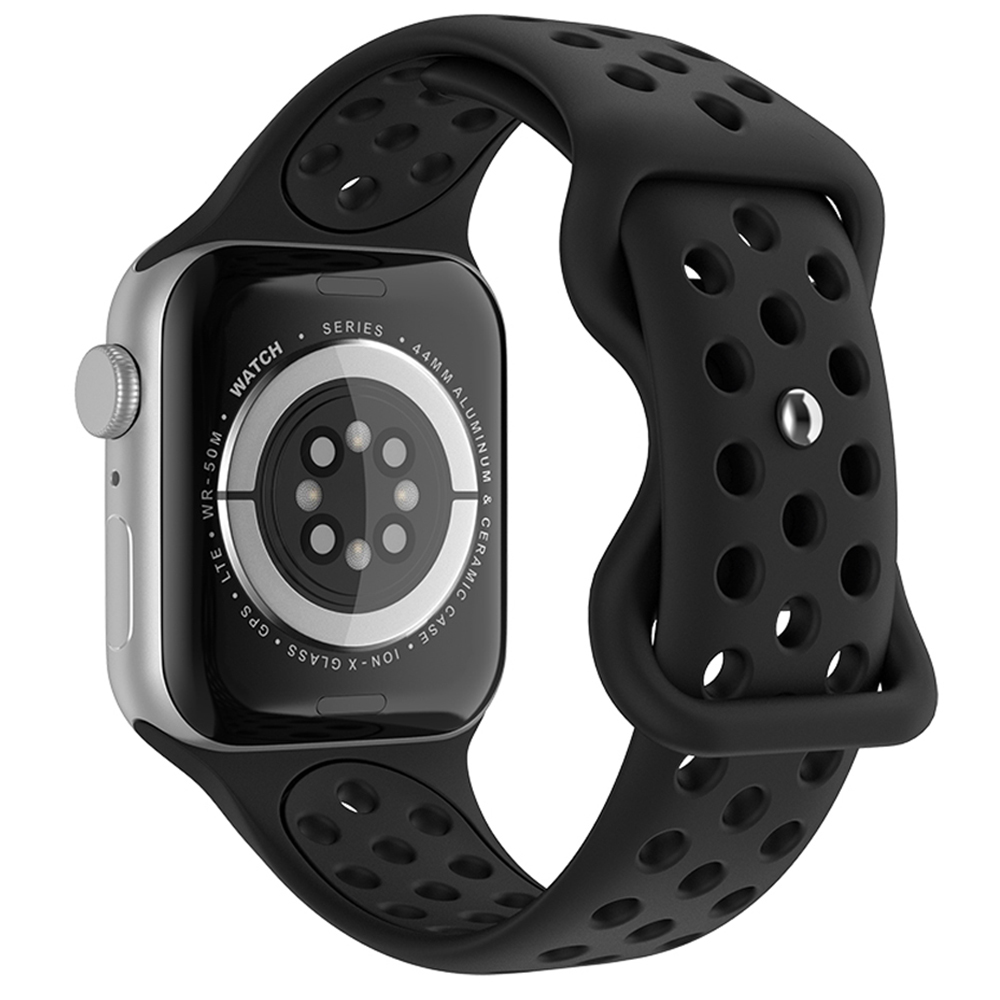 ColorPop Sportarmband Dual-Color Apple Watch 42/44/45/46/49 mm (M/L) Svart