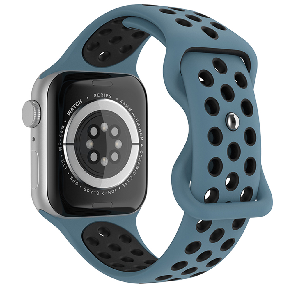 ColorPop Sportarmband Dual-Color Apple Watch 42/44/45/46/49 mm (M/L) Blå/Svart