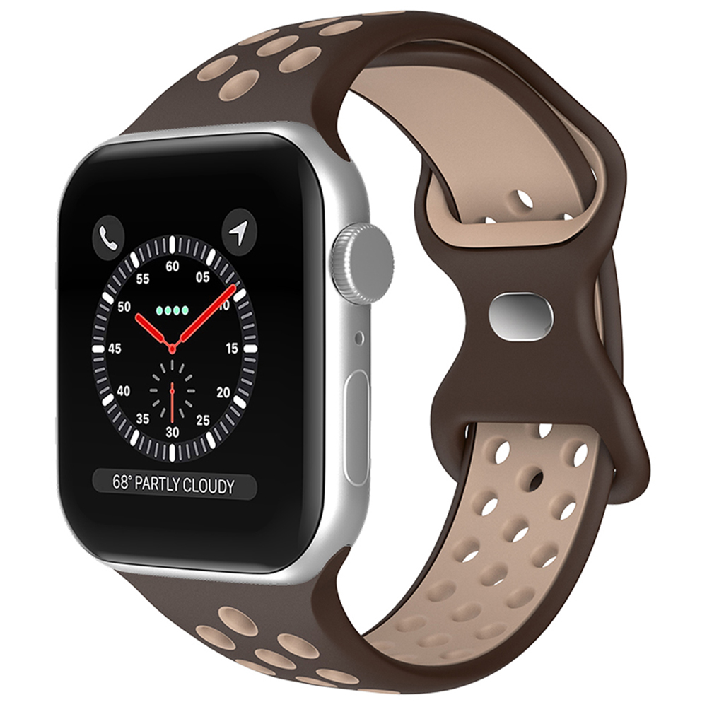 ColorPop Sportarmband Dual-Color Apple Watch 42/44/45/46/49 mm (M/L) Brun