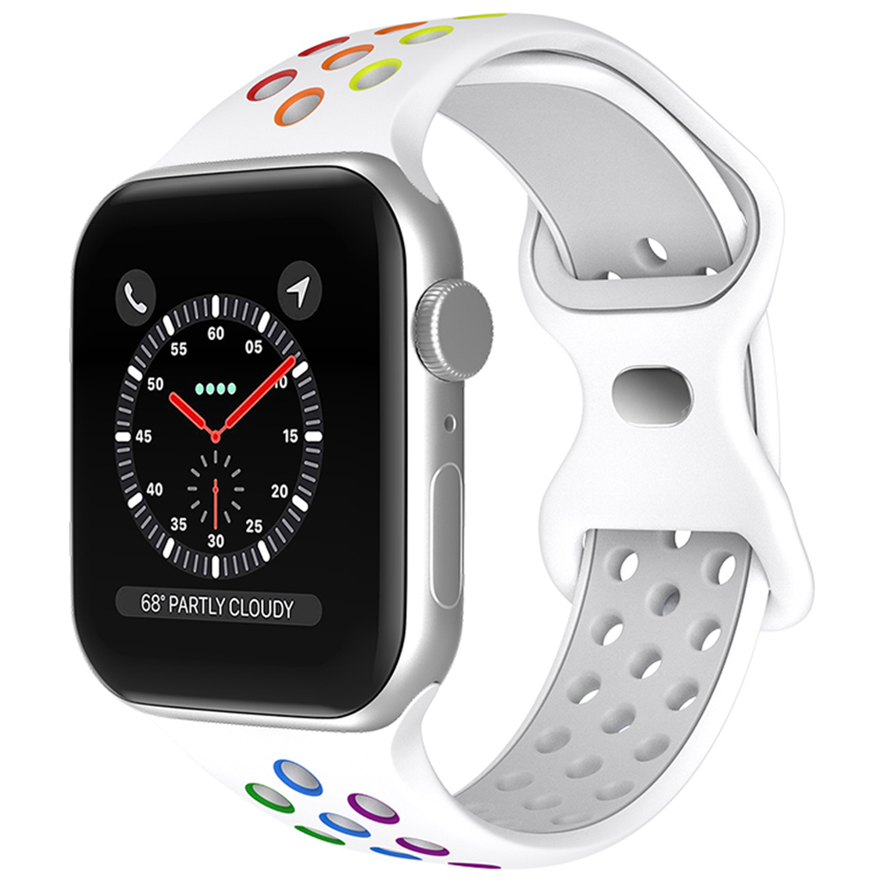 ColorPop Sportarmband Dual-Color Apple Watch 42/44/45/46/49 mm (M/L) Pride